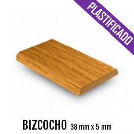 BIZCOCHO  MDF PLASTIFICADO 38 mm * 5 mm 2440 mm