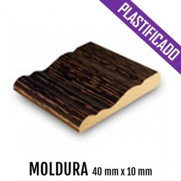 MOLDURA MDF PLASTIFICADO 40 mm *10 mm 2440 mm