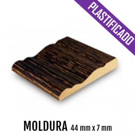 MOLDURA MDF PLASTIFICADO 44 mm * 7 mm  2440 mm