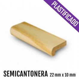 SEMICANTONERA MDF PLASTIFICADO 21 mm * 10 mm 2440 mm