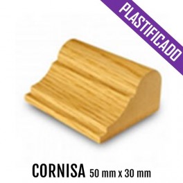 CORNISA MDF PLASTIFICADO 50 mm * 30 mm 2550 mm