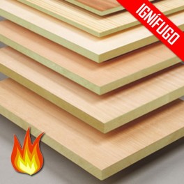 AGLOMERADO IGNIFUGO RECHAPADO CHAPA NATURAL 2440*1220 mm (Despiece)