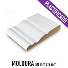 MOLDURA MDF PLASTIFICADO 88 mm * 9 mm  2550 mm