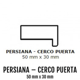 PERSIANA - CERCO PUERTA MDF PLASTIFICADO 50 mm *30 mm 2750 mm