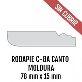 RODAPIE MDF C-8A CANTO MOLDURA 78 mm x 15 mm 2440mm