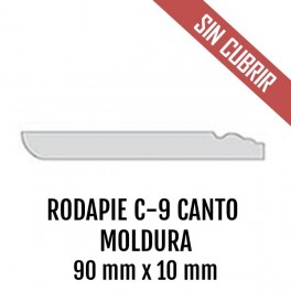 RODAPIE MDF C-9 CANTO  MOLDURA  90 mm x 10 mm 2440mm