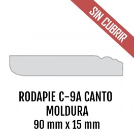 RODAPIE MDF C-9A CANTO MOLDURA 90 mm x 15 mm 2440mm