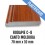 RODAPIE MDF PLASTIFICADO C-8 CANTO MOLDURA 70x10mm 2440 mm