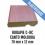 RODAPIE MDF PLASTIFICADO C-8C CANTO RECTO 70x12mm 2440 mm