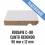 RODAPIE MDF PLASTIFICADO C-9R CANTO REDONDO 90x12mm 2440 mm