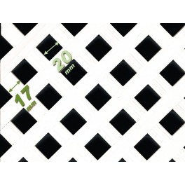 CELOSIA PARA INTERIOR ENRASADA E12 CLASICA PINTADA EN BLANCO