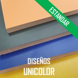 AGLOMERADO ESTANDAR PLASTIFICADO UNICOLORES 2440*1220 mm (Despiece)