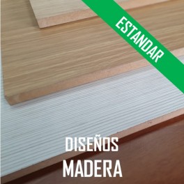 AGLOMERADO ESTANDAR PLASTIFICADO DISEÑOS MADERA 2440*1220 mm