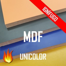 MDF IGNÍFUGO PLASTIFICADO UNICOLORES 2440*1220 mm