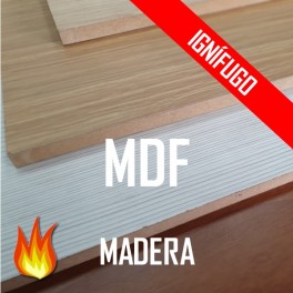 MDF IGNÍFUGO PLASTIFICADO DISEÑOS MADERA 2440*1220 mm