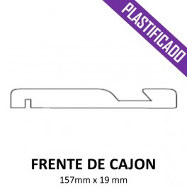 FRENTE CAJON MDF PLASTIFICADO 157 mm * 19 mm 2440 mm