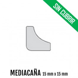 MEDIACAÑA MDF SIN CUBRIR 15 mm * 15 mm 