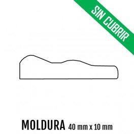 MOLDURA MDF SIN CUBRIR 40 mm * 10 mm 