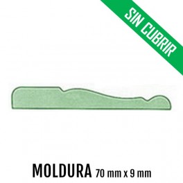 MOLDURA MDF SIN CUBRIR 70 mm * 9 mm 
