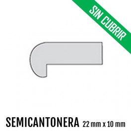 SEMICANTONERA MDF SIN CUBRIR 22 mm * 10 mm 