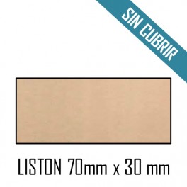 LISTON RECTANGULAR MDF SIN CUBRIR 70 mm x 30 mm - 2750 mm