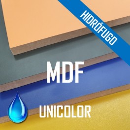 MDF HIDR&Oacute;FUGO PLASTIFICADO UNICOLORES 2800*2070 mm