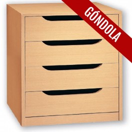 CAJONERA PLASTIFICADA FRENTE GONDOLA