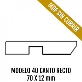RODAPIE MOD. 40 CANTO RECTO 70 x 12 mm 