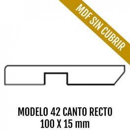 RODAPIE MOD. 42 CANTO RECTO 100 x 15 mm 
