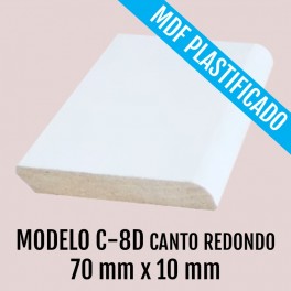 RODAPIE MOD C-8D CANTO REDONDO 70 X 10 mm