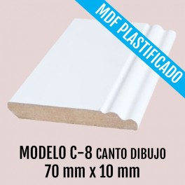 RODAPIE MOD C-8 CANTO DIBUJO 70 X 10 mm