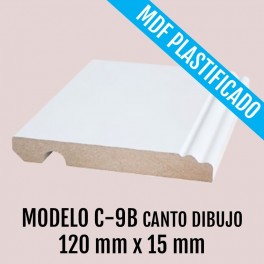 RODAPIE MOD C-9B CANTO DIBUJO 120 X 15 mm