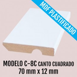 RODAPIE MOD C-8C CANTO CUADRADO 70 x 12 mm