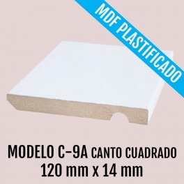 RODAPIE MOD C-9A CANTO CUADRADO 120 X 14 mm