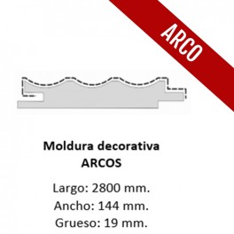 MOLDURA MDF ANTIHUELLA MOD. ARCOS