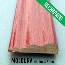 MOLDURA MDF RECHAPADO 44 mm * 7 mm SIN BARNIZAR