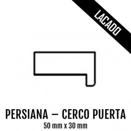 PERSIANA CERCO PUERTA MDF LACADO 50 mm * 30 mm