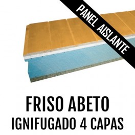 PANEL AISLANTE FRISO ABETO IGNIFUGADO CUATRO CAPAS