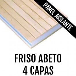 PANEL AISLANTE FRISO ABETO CUATRO CAPAS